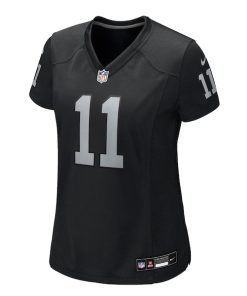 Alternative view of Jeremy Chinn Las Vegas Raiders Nike Women's Team Game Jersey -  Black