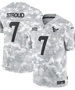 C.J. Stroud Houston Texans Nike 2024 Salute to Service Limited Jersey - Arctic Camo