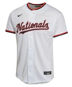 Alternative view of Dylan Crews Washington Nationals Nike Youth Alternate Game Player Jersey - White