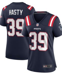 Jamycal Hasty New England Patriots Nike Women's Team Game Jersey -  Navy