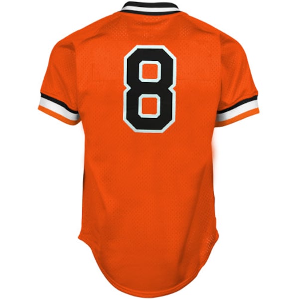 Cal Ripken Jr Baltimore Orioles 1988 Authentic Cooperstown Collection Mesh Batting Practice Jersey - Orange - Image 3