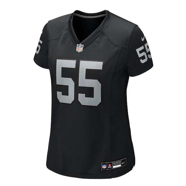 Cody Lindenberg Las Vegas Raiders Nike Women's Team Game Jersey - Black - Image 2