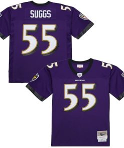 Terrell Suggs Baltimore Ravens  2003 Legacy Replica Jersey - Purple