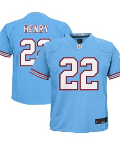 Derrick Henry Tennessee Titans Nike Preschool Oilers Throwback Alternate Game Jersey - Light Blue