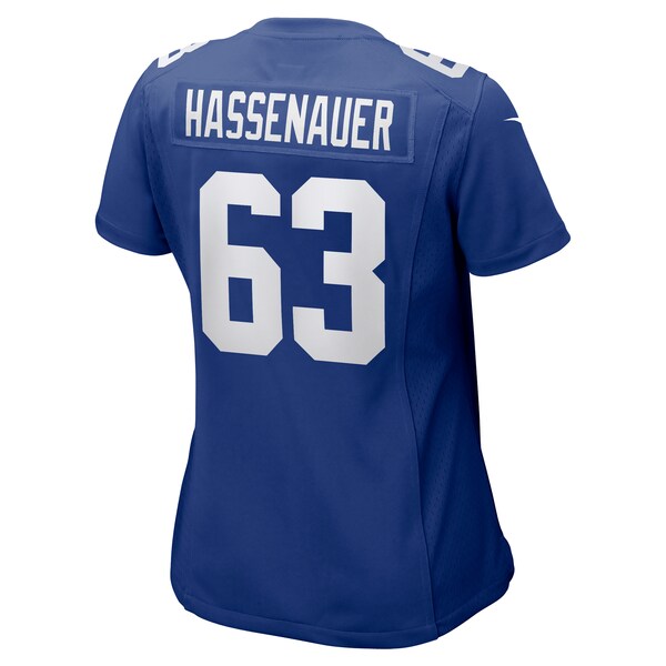 JC Hassenauer New York Giants Nike Women's Team Game Jersey - Royal - Image 3