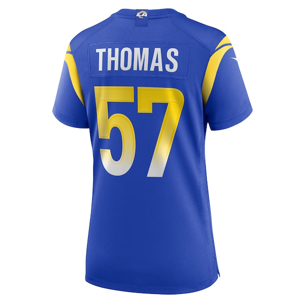 Zachary Thomas Los Angeles Rams Nike Women's Team Game Jersey - Royal - Image 3