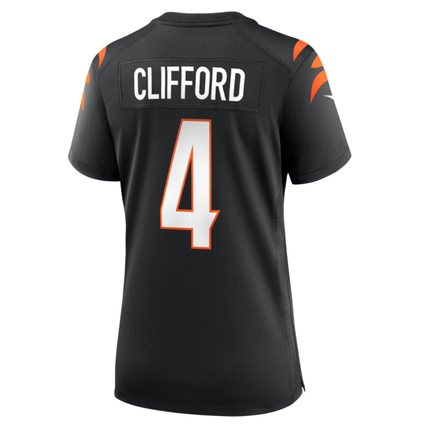 Sean Clifford Cincinnati Bengals Nike Women's Team Game Jersey - Black - Image 3
