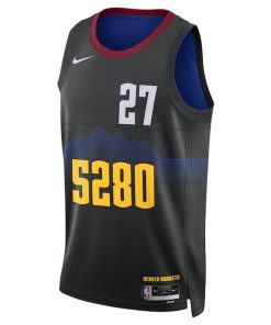 Alternative view of Jamal Murray Denver Nuggets Nike Unisex 2023/24 Swingman Jersey - Black - City Edition