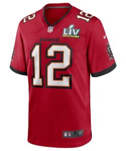 Alternative view of Tom Brady Tampa Bay Buccaneers Nike Super Bowl LV Bound Game Jersey - Red