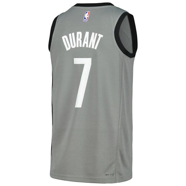 Kevin Durant Brooklyn Nets Nike Swingman Player Jersey - Statement Edition - Gray/Blue - Image 3