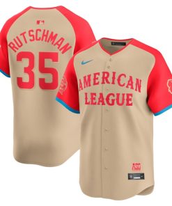 Alternative view of Adley Rutschman American League Nike 2024 MLB All-Star Game Limited Player Jersey - Cream