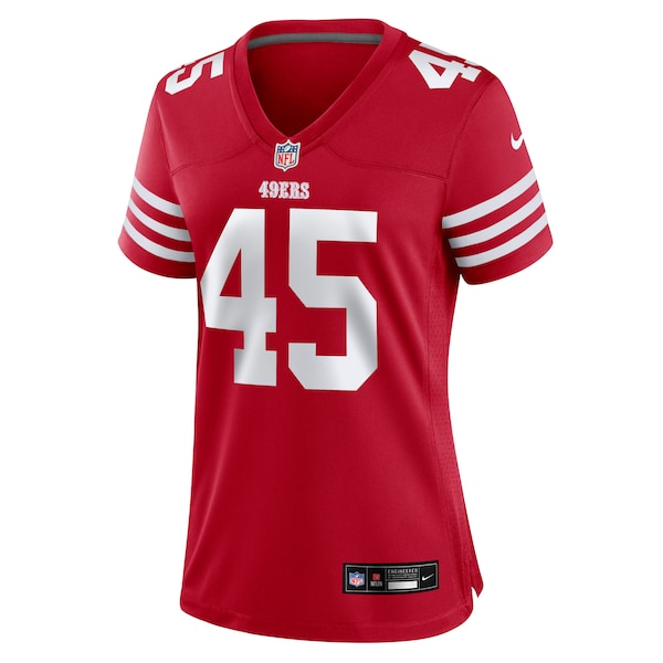 Demetrius Flannigan-Fowles San Francisco 49ers Nike Women's Game Jersey - Scarlet - Image 2