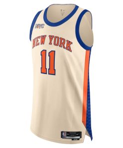 Alternative view of Jalen Brunson New York Knicks Nike Unisex 2025/26 Authentic Jersey - City Edition - Cream