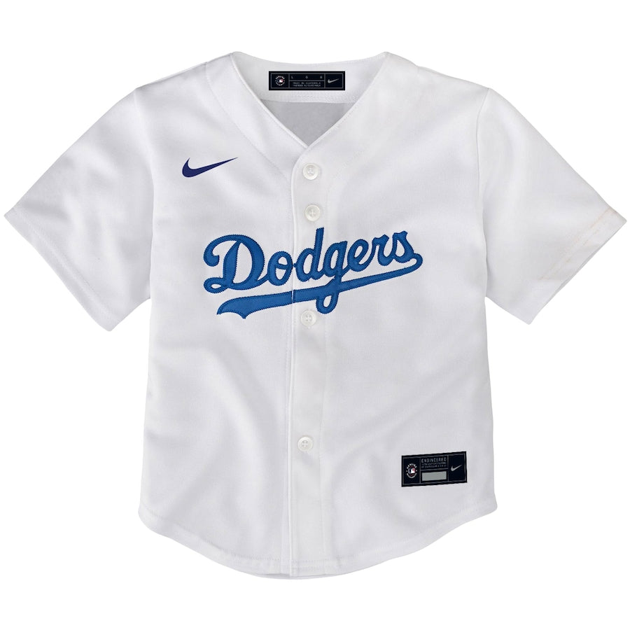 Los Angeles Dodgers Nike Toddler Home Replica Team Jersey - White - Image 2