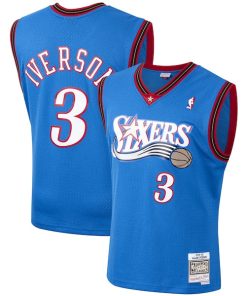 Allen Iverson Philadelphia 76ers 1999/2000 Hardwood Classics Swingman Jersey - Royal