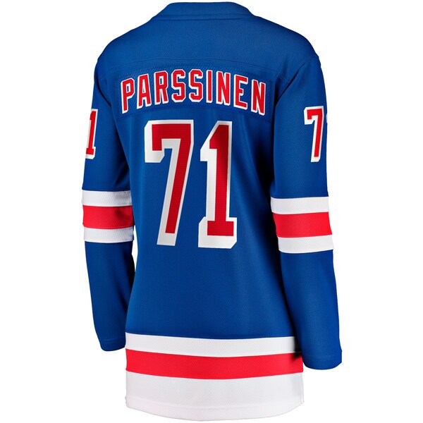 Juuso Parssinen New York Rangers Women's Home Breakaway Player Jersey - Blue - Image 3