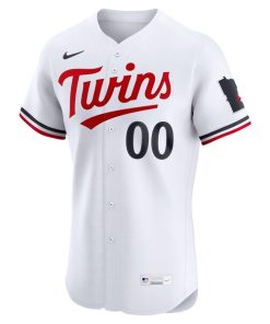 Alternative view of Minnesota Twins Nike Home Elite Custom Jersey - White