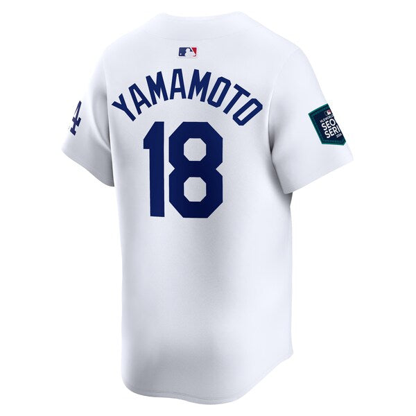 Yoshinobu Yamamoto Los Angeles Dodgers Nike 2024 MLB World Tour Seoul Series Home Limited Player Jersey - White - Image 3