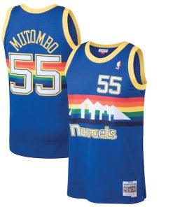 Dikembe Mutombo Denver Nuggets 1991/92 Hardwood Classics Swingman Jersey - Blue