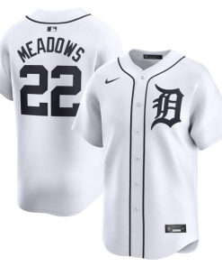 Parker Meadows Detroit Tigers Nike Home Limited Player Jersey - White