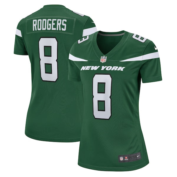 Aaron Rodgers New York Jets Nike Women's Player Jersey - Green/Black/White - Image 2