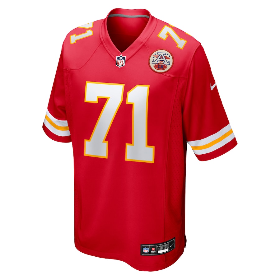 Josh Simmons Kansas City Chiefs Nike 2025 NFL Draft First Round Pick Game Jersey - Red - Image 2