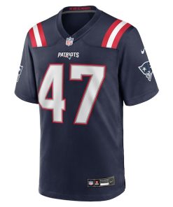Alternative view of K'Lavon Chaisson New England Patriots Nike Team Game Jersey -  Navy