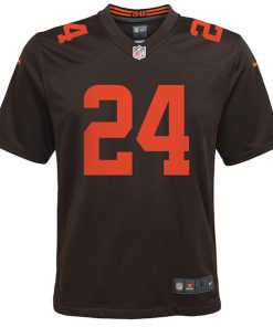 Alternative view of Nick Chubb Cleveland Browns Nike Youth Game Jersey - Brown