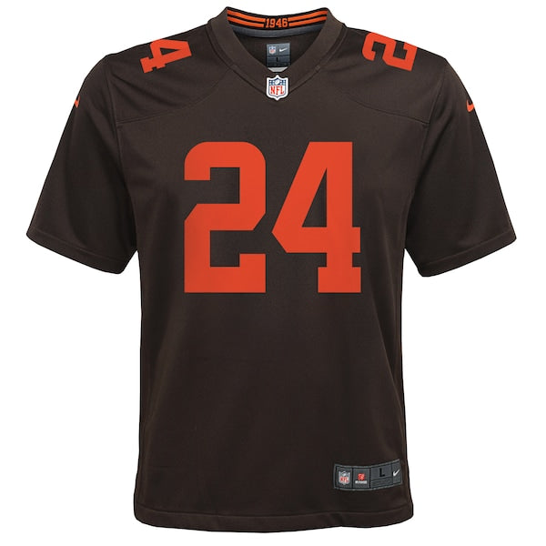 Nick Chubb Cleveland Browns Nike Youth Game Jersey - Brown - Image 2