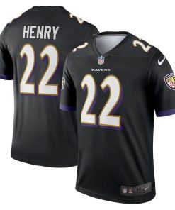 Derrick Henry Baltimore Ravens Nike Alternate Legend Jersey - Black/Purple