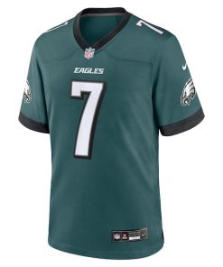 Alternative view of Kenny Pickett Philadelphia Eagles Nike Game Jersey - Midnight Green