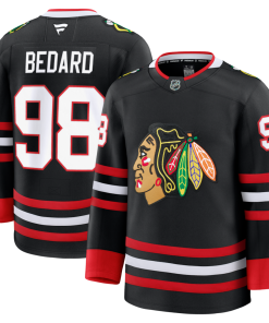 Connor Bedard Chicago Blackhawks Alternate Premium Jersey - Black