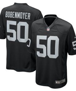 Jacob Bobenmoyer Las Vegas Raiders Nike Game Player Jersey - Black