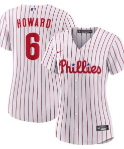 Alternative view of Ryan Howard Philadelphia Phillies Nike Women's Replica Jersey - White/Light Blue