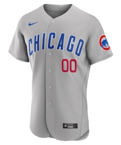 Alternative view of Chicago Cubs Nike Road Authentic Custom Jersey - Gray