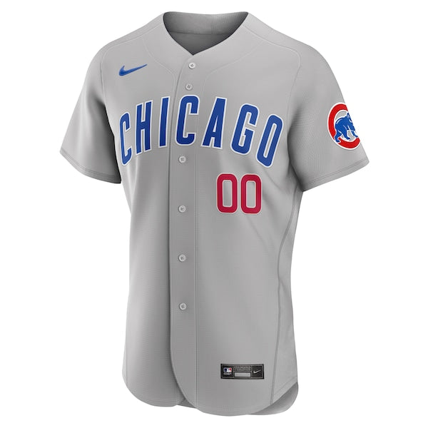 Chicago Cubs Nike Road Authentic Custom Jersey - Gray - Image 2