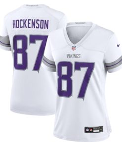 T.J. Hockenson Minnesota Vikings Nike Women's Alternate Game Player Jersey - White