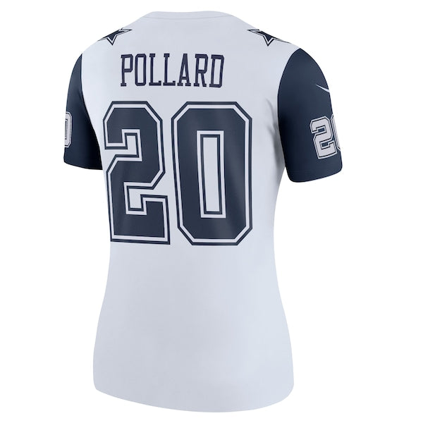 Tony Pollard Dallas Cowboys Nike Women's Alternate Legend Jersey - White/Navy - Image 4