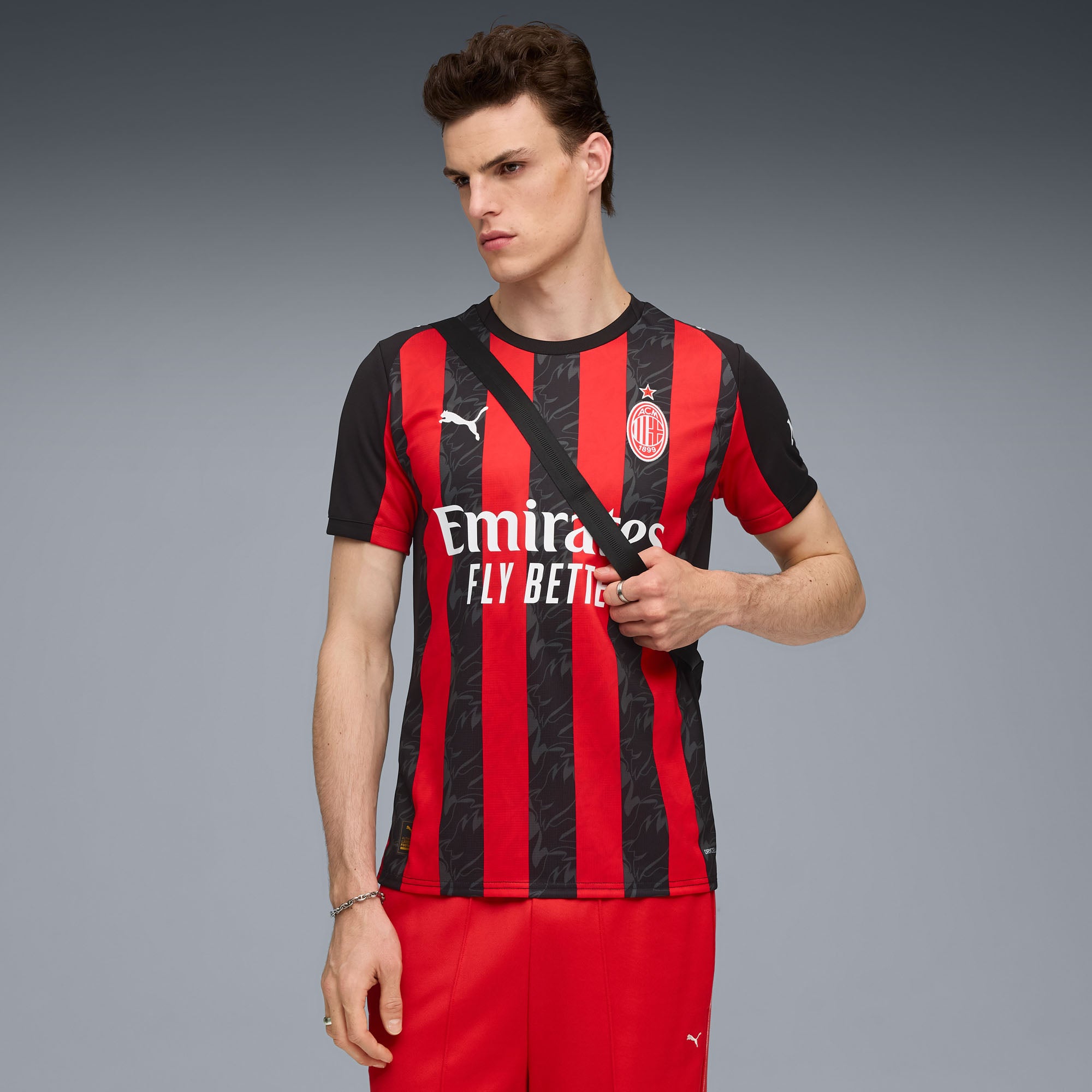 AC Milan Puma 2025/26 Away Replica Jersey - White/Red - Image 6