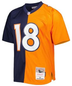 Alternative view of Peyton Manning Denver Broncos 2015 Split Legacy Replica Jersey - Navy/Orange