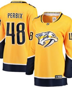 Nick Perbix Nashville Predators  Women's Home Breakaway Jersey - Gold