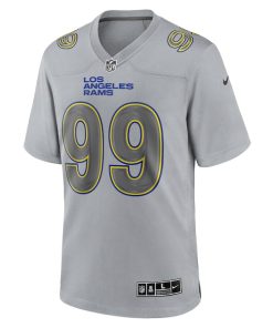 Alternative view of Aaron Donald Los Angeles Rams Nike Atmosphere Fashion Game Jersey - Gray