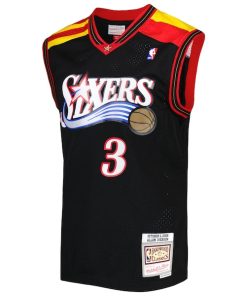 Alternative view of Allen Iverson Philadelphia 76ers Hardwood Classics 2006/07 Swingman Jersey - Black
