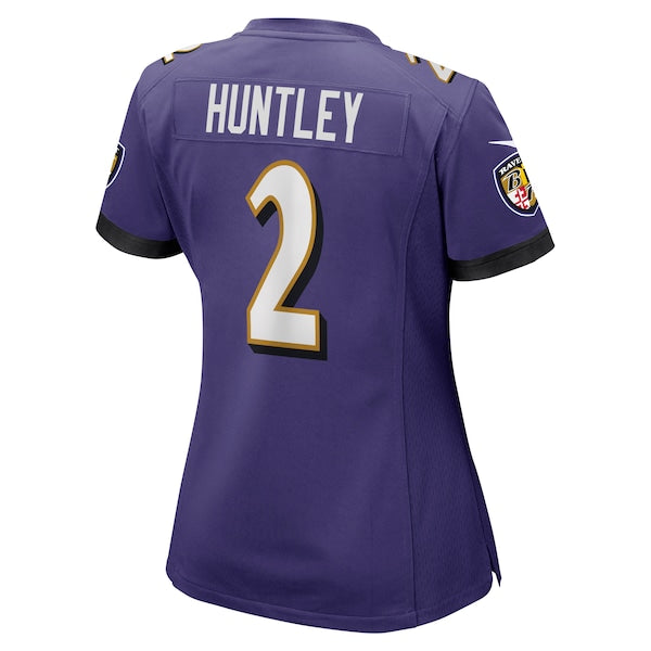 Tyler Huntley Baltimore Ravens Nike Women's Game Jersey - Purple - Image 3