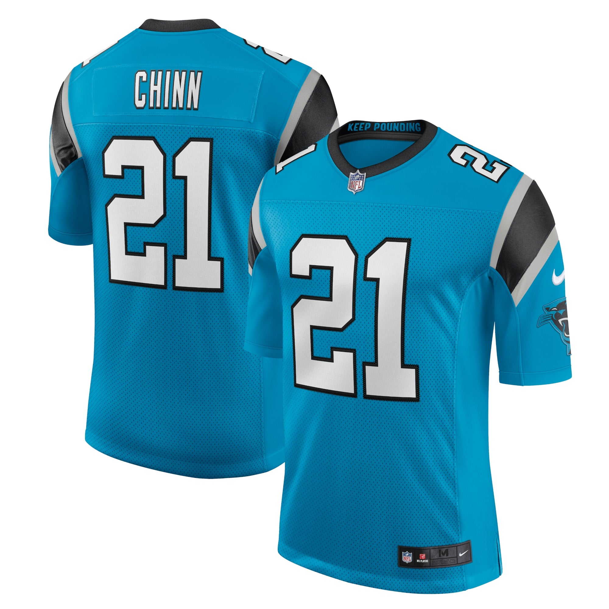 Jeremy Chinn Carolina Panthers Nike Vapor Limited Jersey - Black/Blue - Image 6