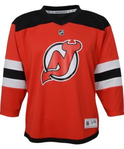 Alternative view of Jack Hughes New Jersey Devils Preschool Home Replica Player Jersey - Red