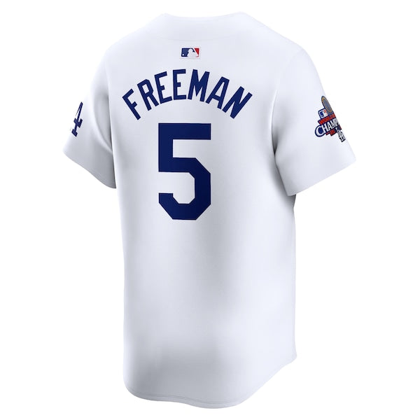 Freddie Freeman Los Angeles Dodgers Nike 2024 World Series Champions Home Limited Player Jersey - White - Image 3