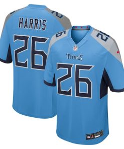 Marcus Harris Tennessee Titans Nike Team Game Jersey -  Light Blue