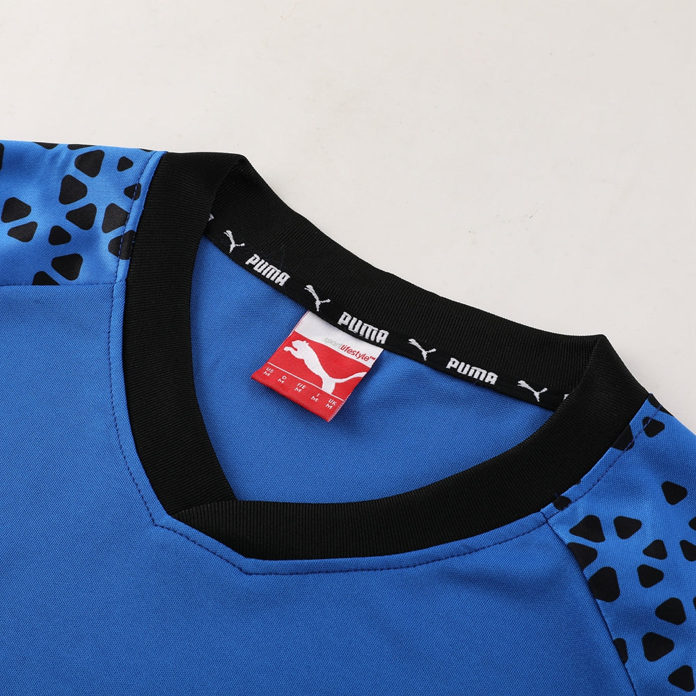 Puma Short Sleeve Training Jersey Set-PD02- Dark Blue/Black - Image 7