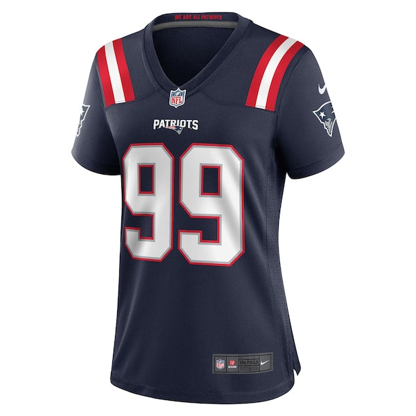 Keion White New England Patriots Nike Women's Team Game Jersey - Navy/Red/White - Image 3